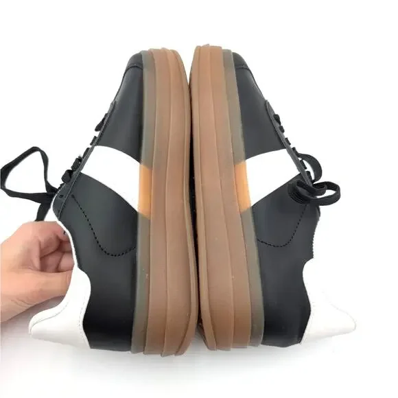 London Rag Knockout Faux Leather Sneakers Shoes Women's Black Size US8 EU39 - Picture 6 of 16